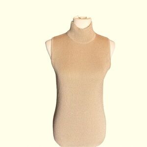 Dana Bachman High Collar Shimmer  Sweater